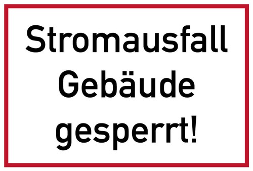 Hinweisaufkleber