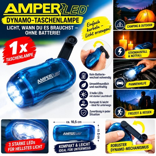 Dynamo led taschenlampe - 1x,
